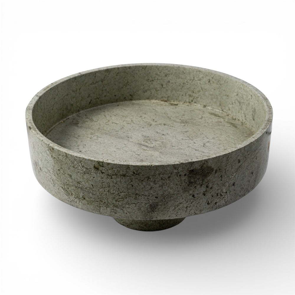 Stone bowl on a white background