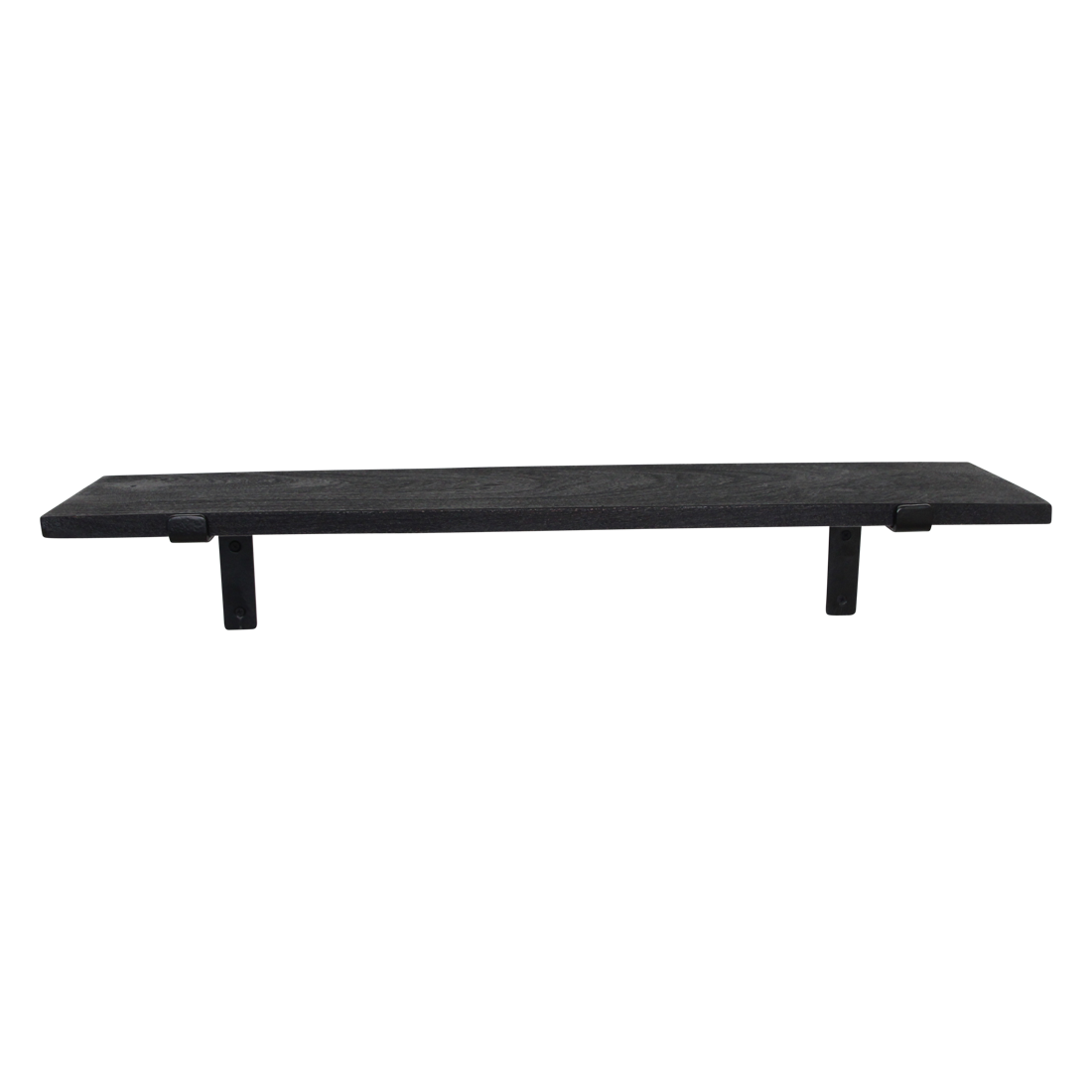 Factory vägghylla svart - FSC-återvunnet trä - 80 cm