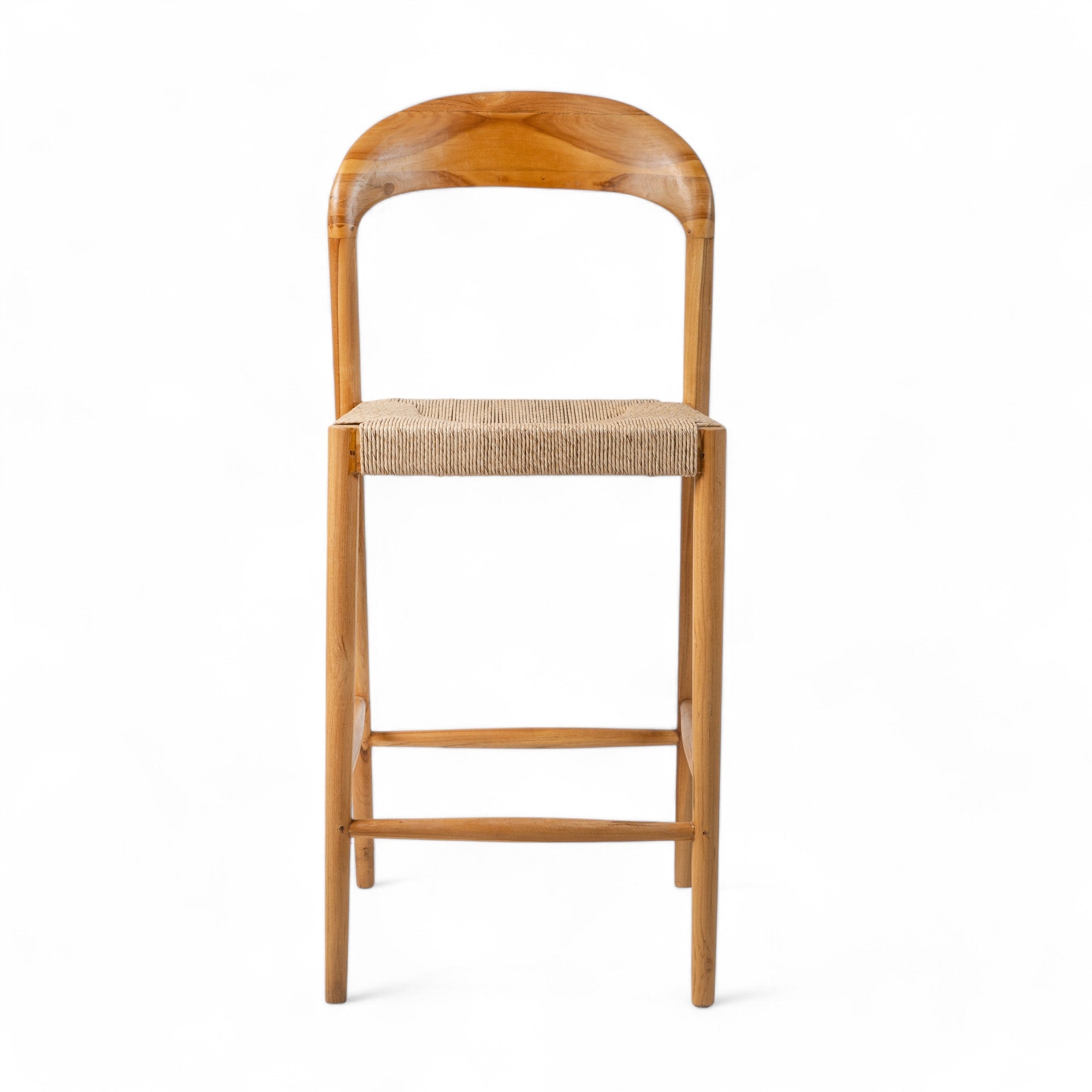 Counter Stool 'Cemagi' in Teak and Rope