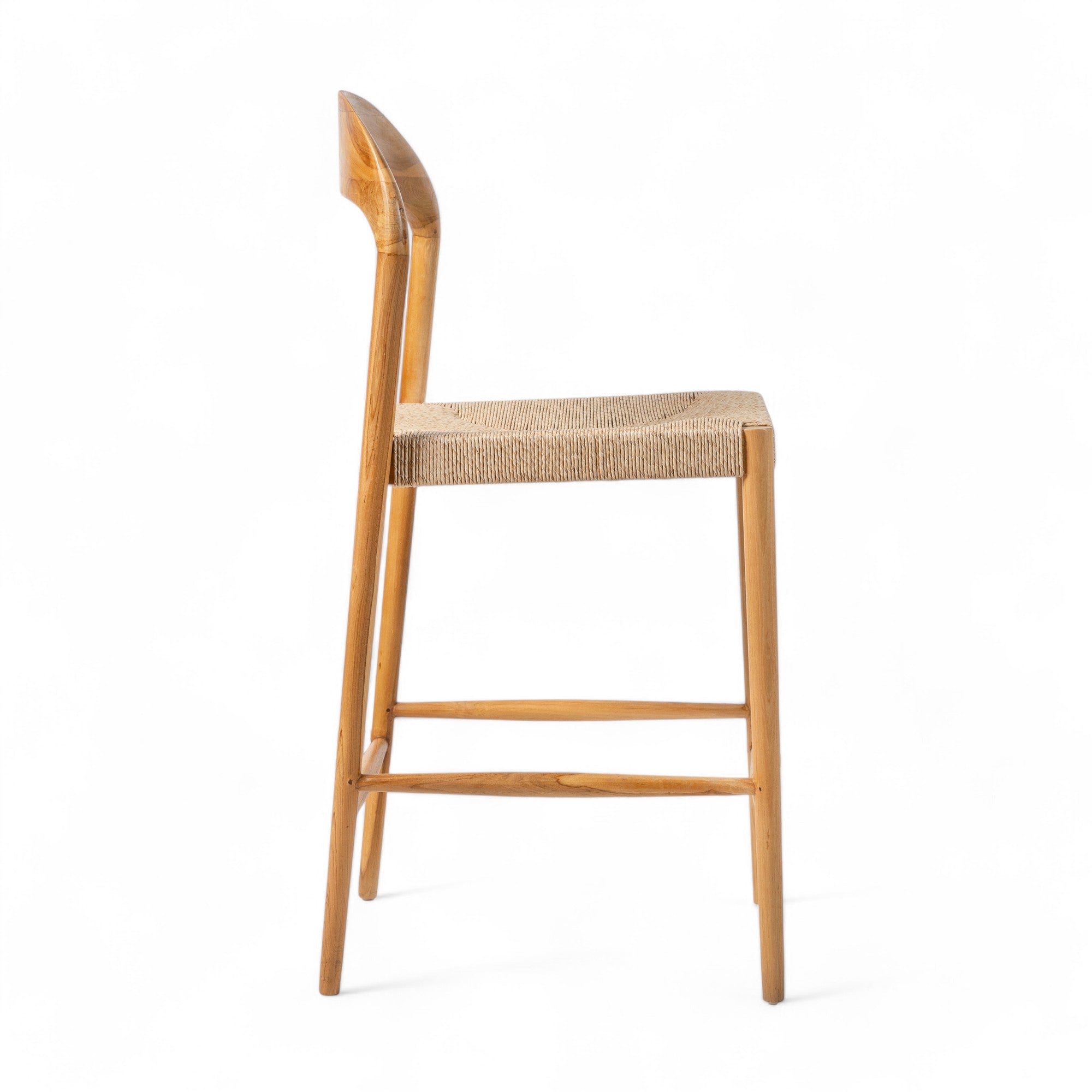 Counter Stool 'Cemagi' in Teak and Rope