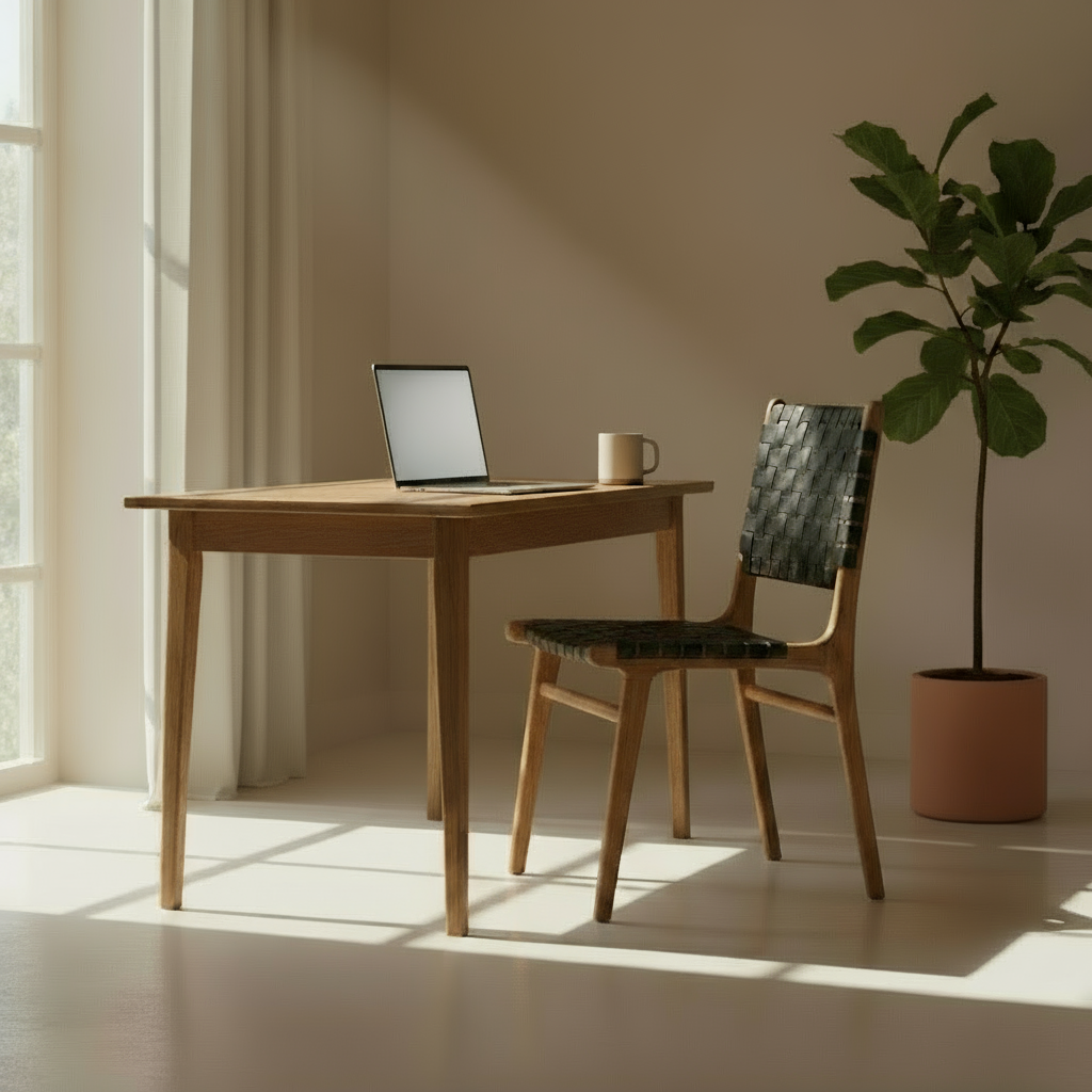 Chair 'Umalas' in Teak and Leather