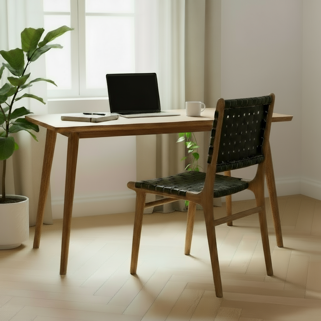 Chair 'Umalas' in Teak and Leather