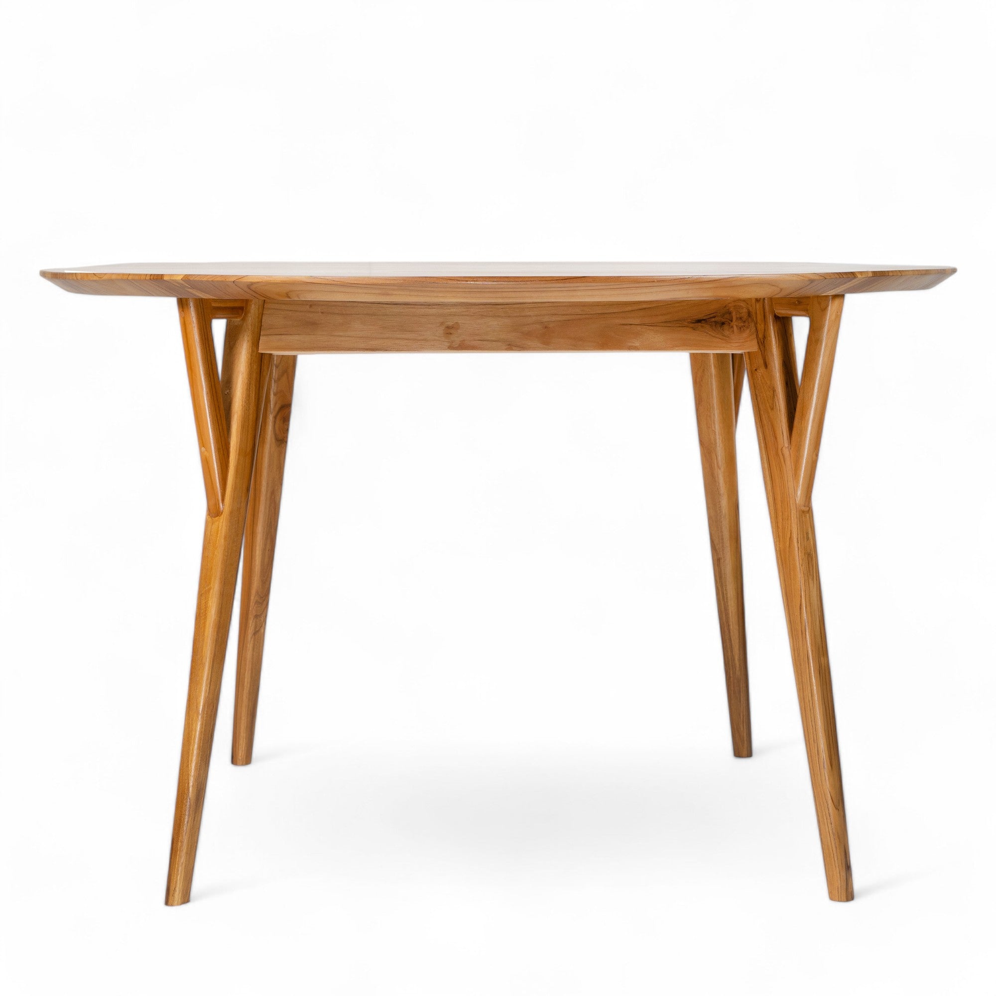 Dining Bundle: Pantai Teak Table Ø 120 cm + Cemagi Chairs - Kayu Living