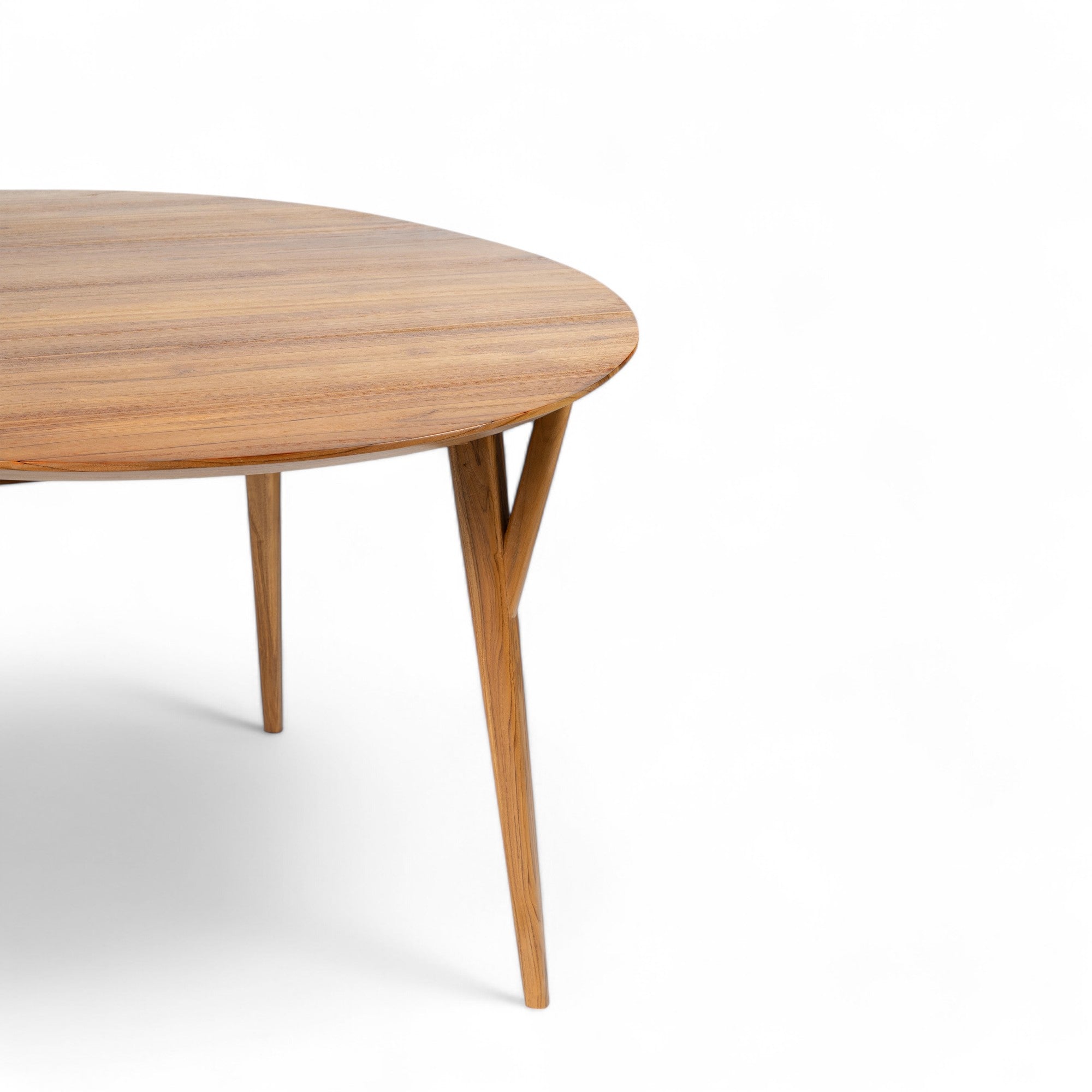 Dining Bundle: Pantai Teak Table Ø 120 cm + Cemagi Chairs - Kayu Living