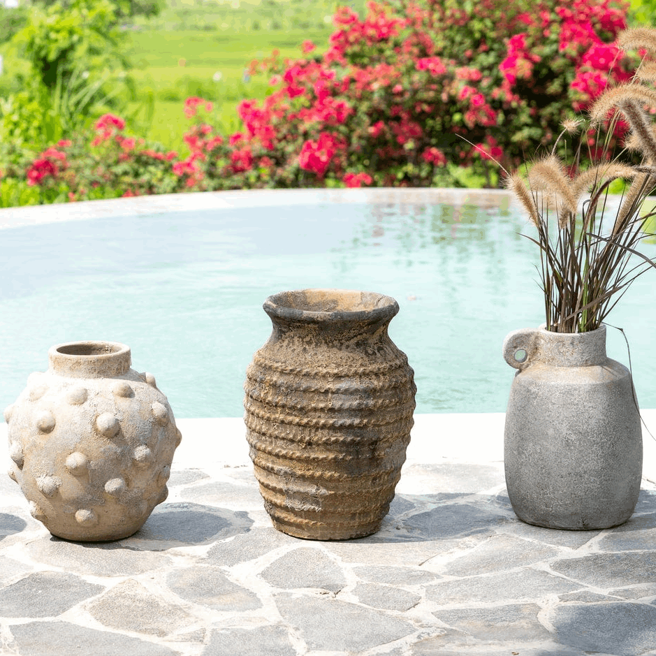 Vintage Style Terracotta Pot - 40 cm - Kayu Living