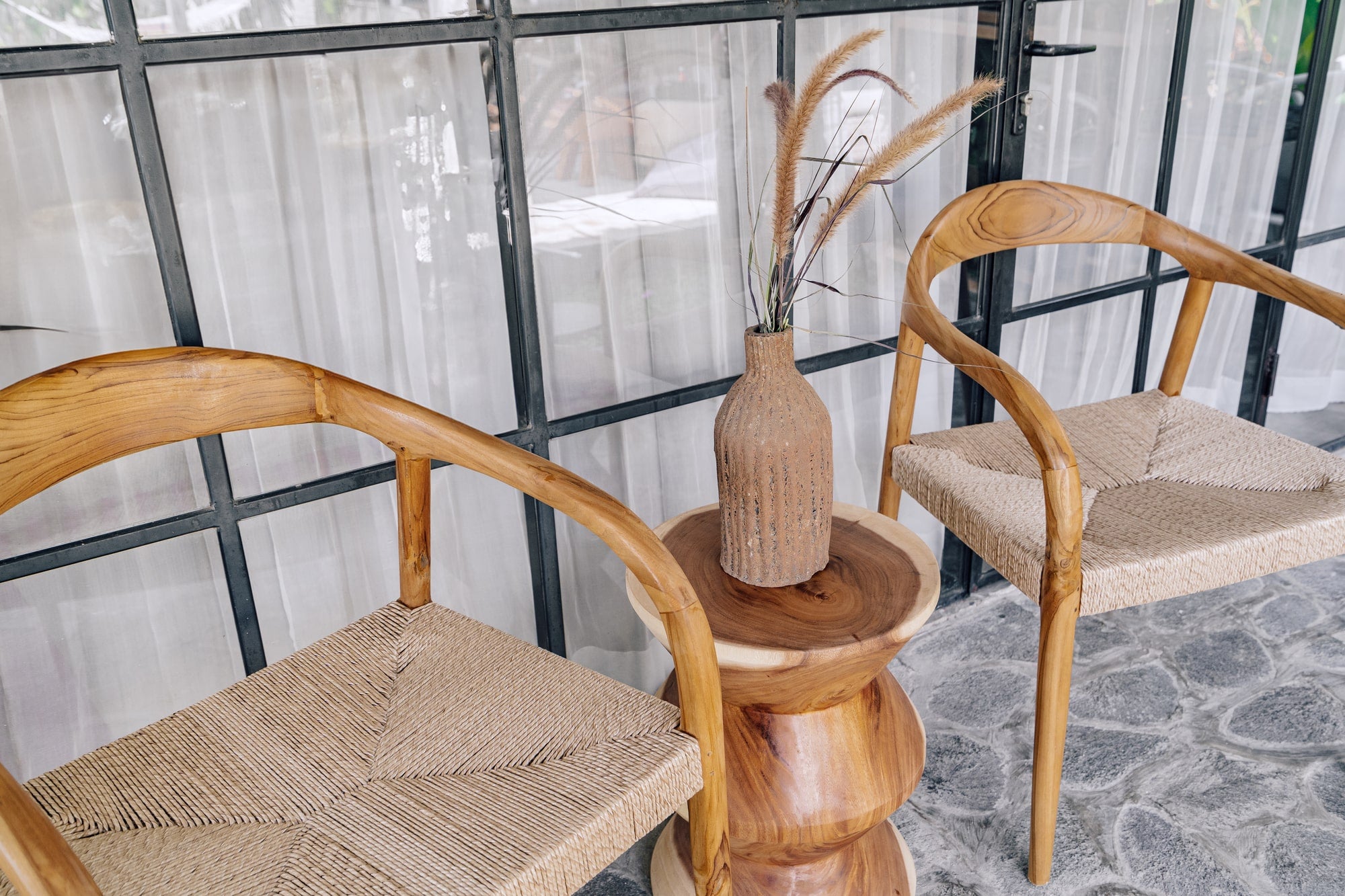 Chair 'Cemagi' in Teak and Rope