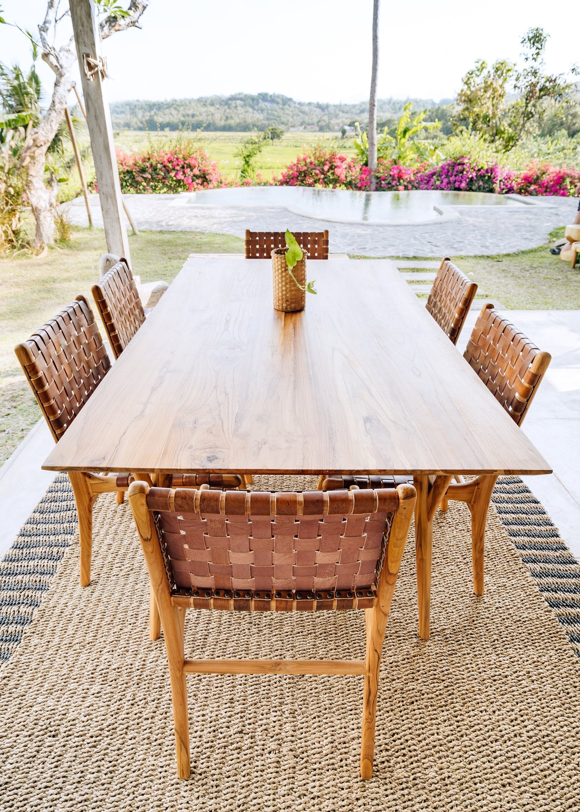 Dining Table 'Berawa' in Teak 180x100 cm