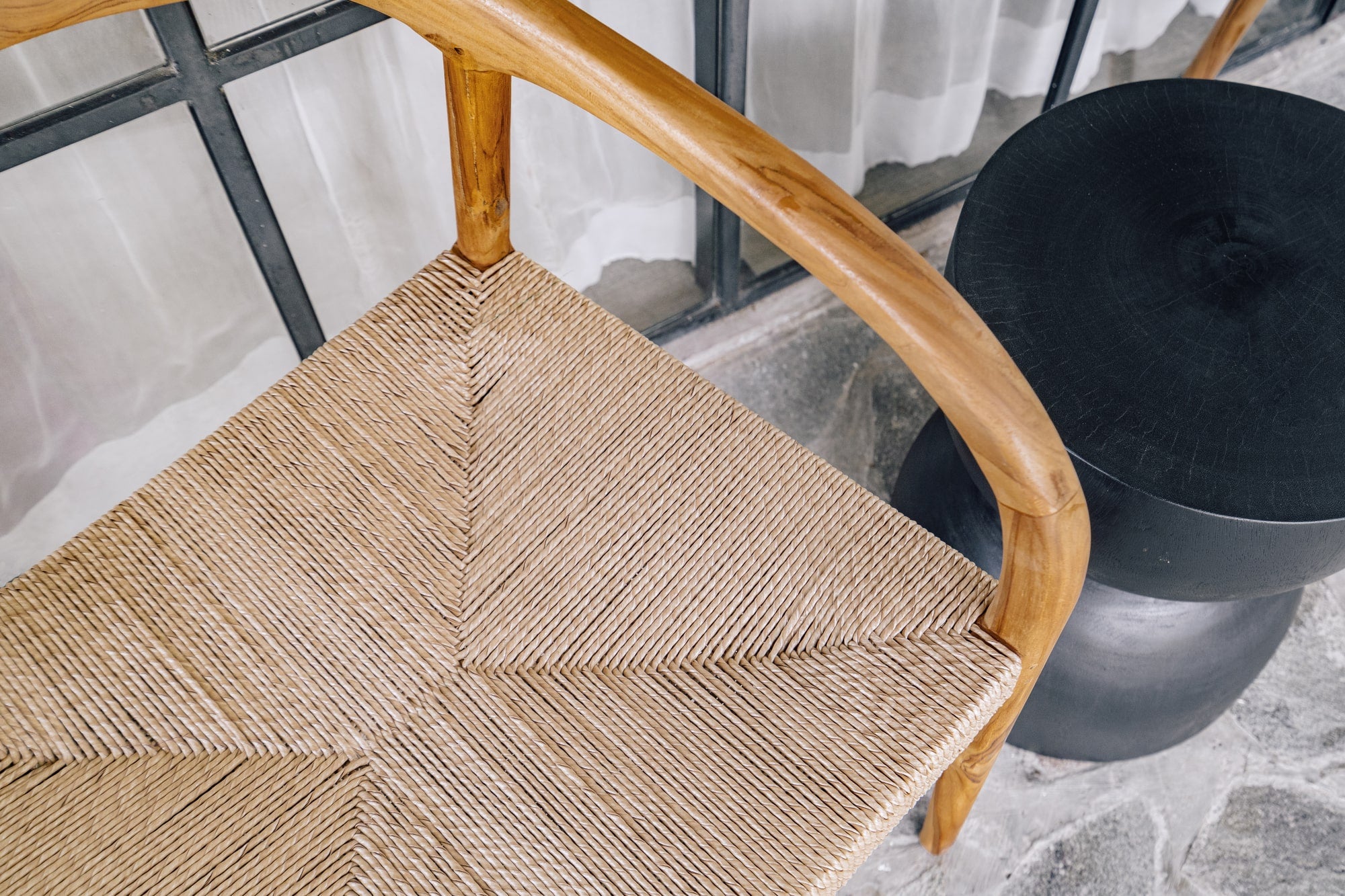 Chair 'Cemagi' in Teak and Rope