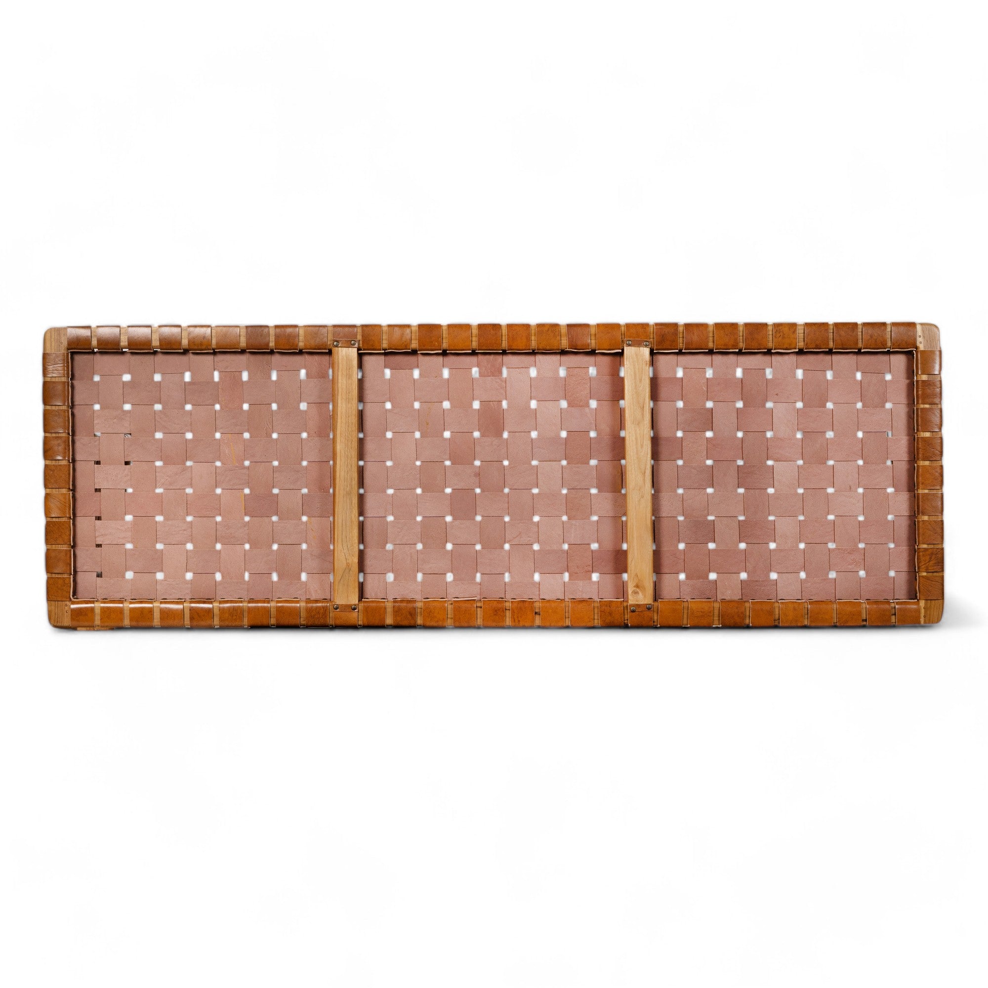 Headboard 'Sanur' in Teak and Leather