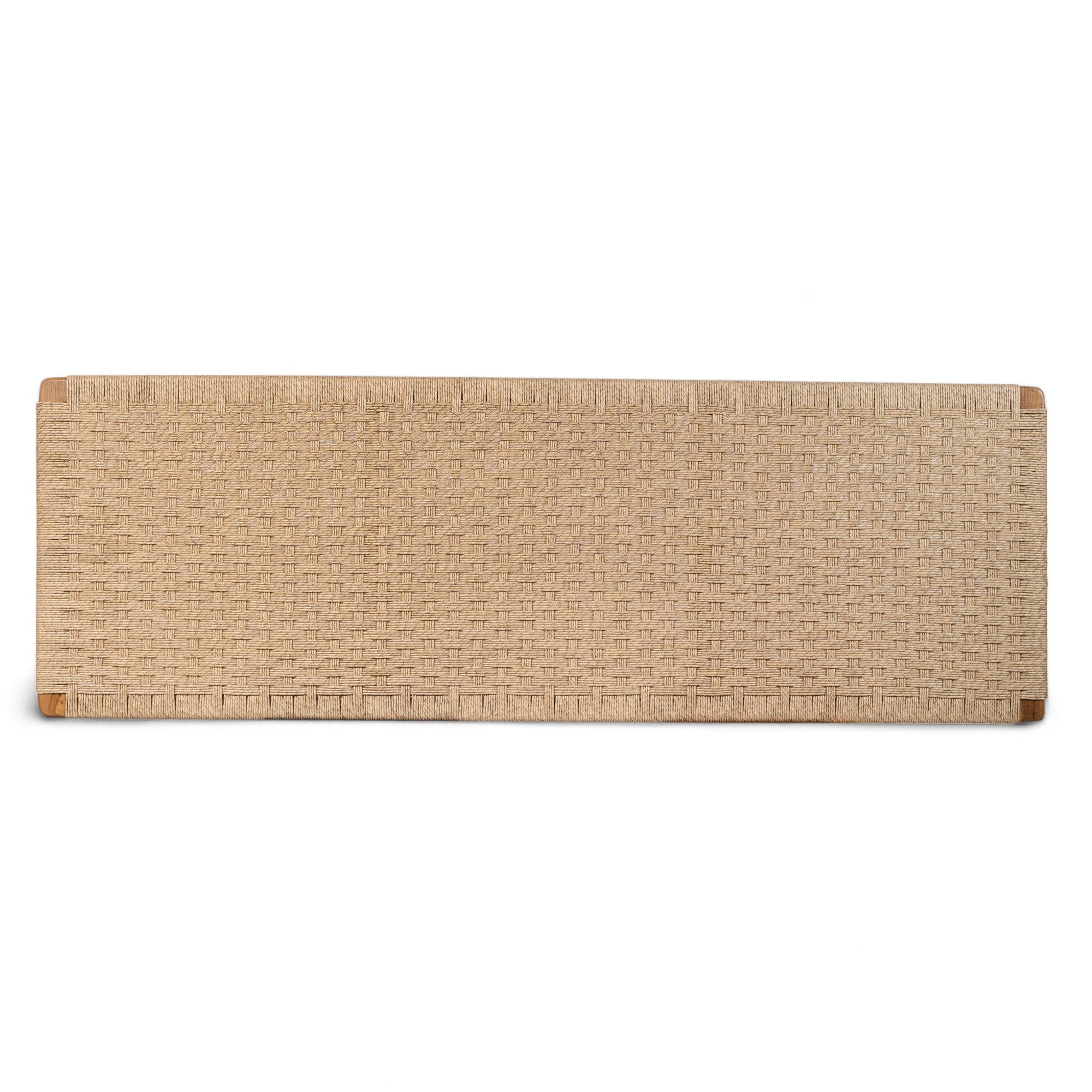 Sänggavel 'Cemagi' i teak & rep