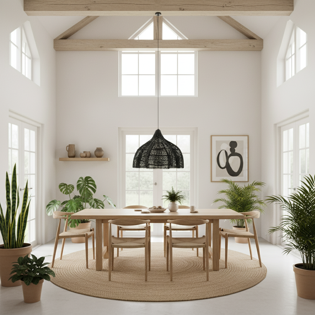 "Whipped" lampskärm - Svart - M