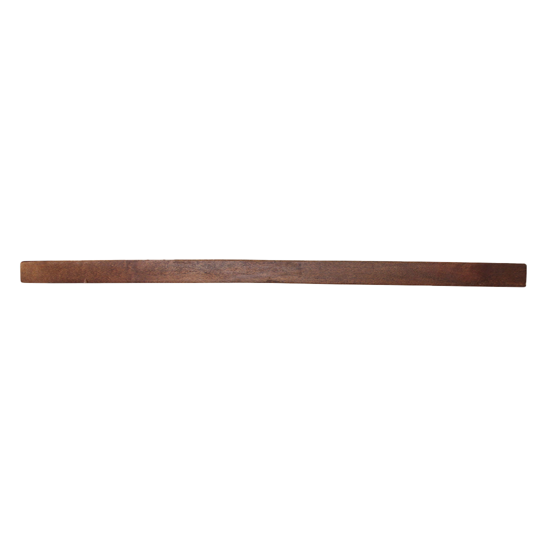 Kayu Living Factory floating wall shelf made from dark reclaimed FSC-recycled wood with a sleek industrial design.