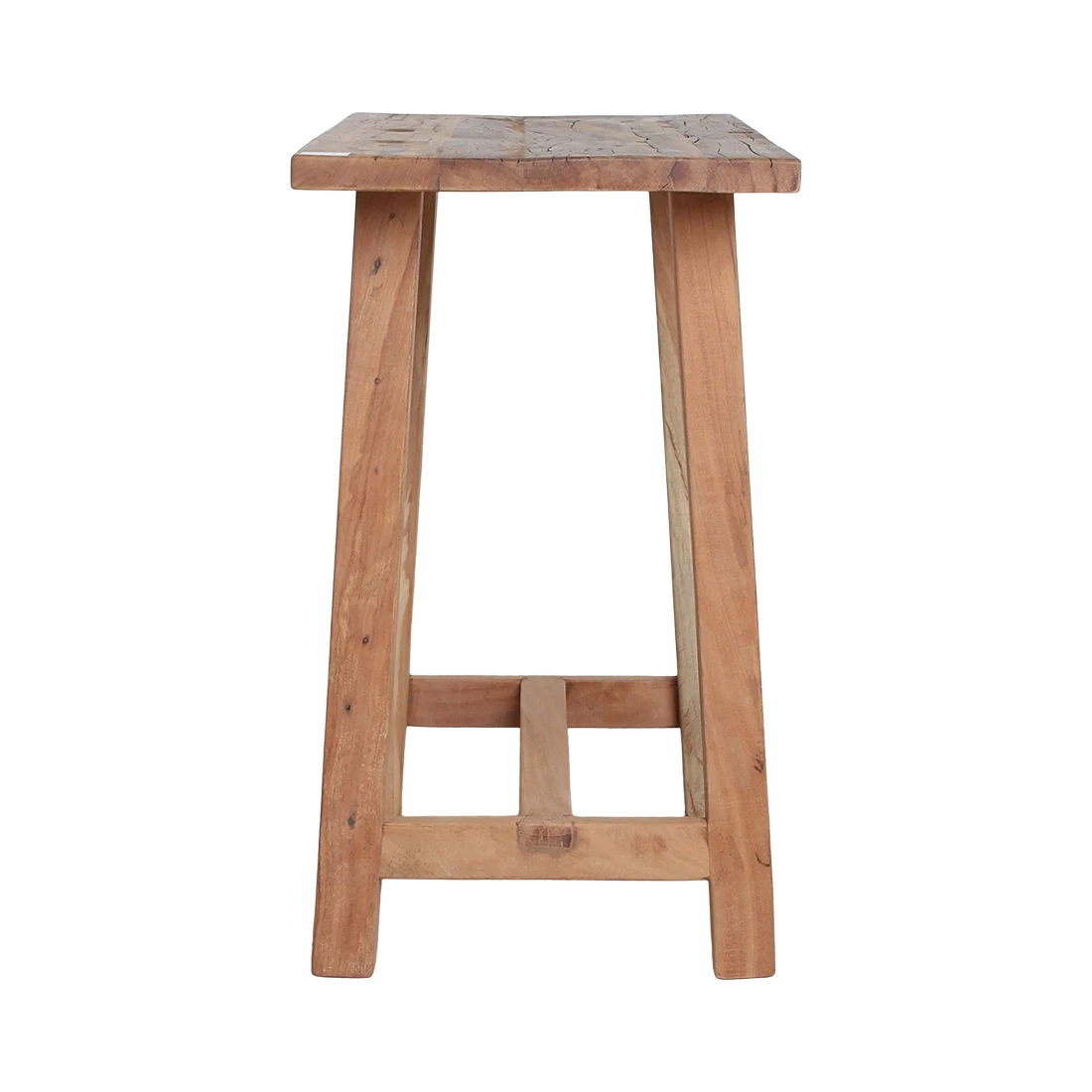 Kayu Living Farmwood wall table made from FSC recycled wood with visible knots and natural grain texture.