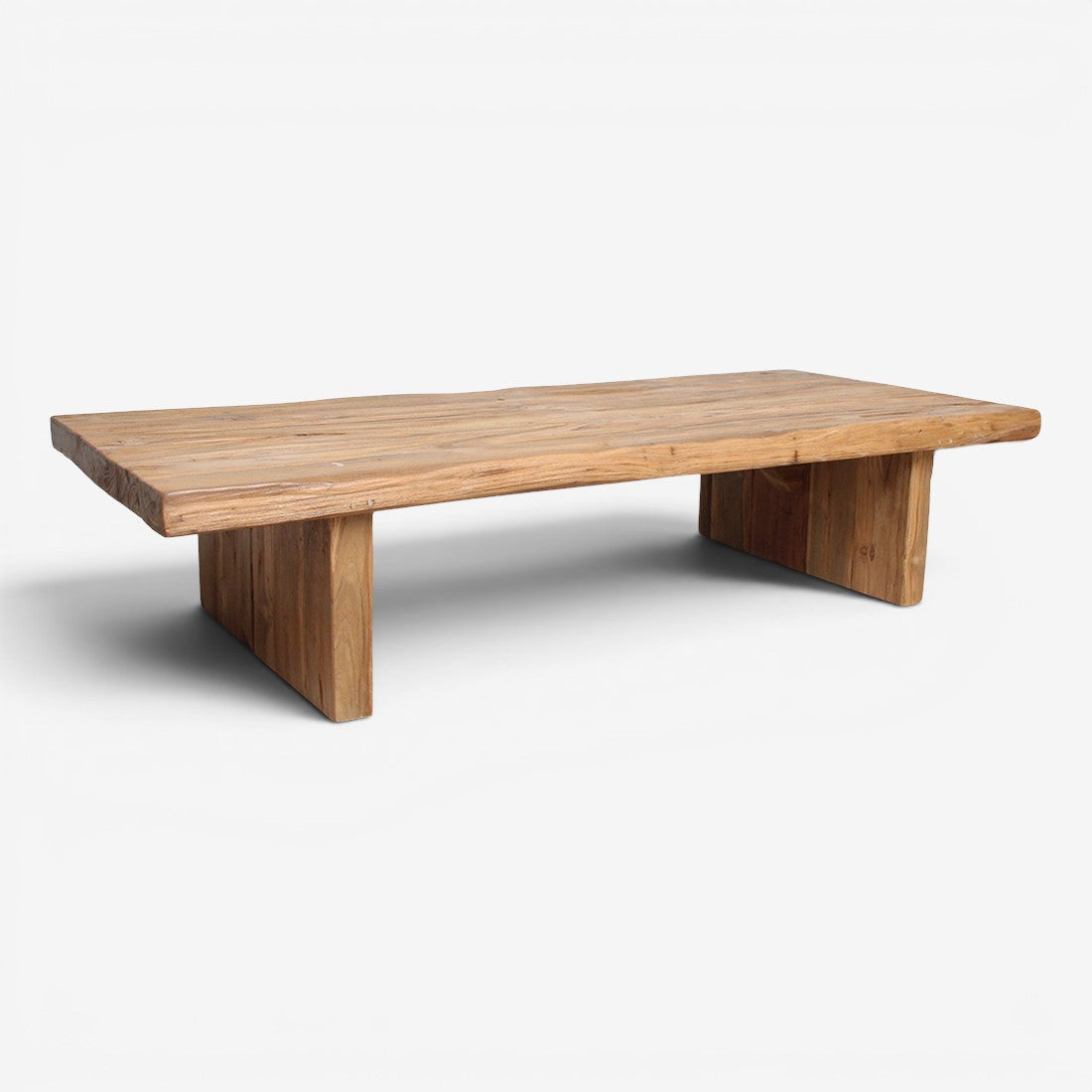 Kayu Living FSC recycled teak coffee table with natural grain and unique character. 140x60x30 cm.
