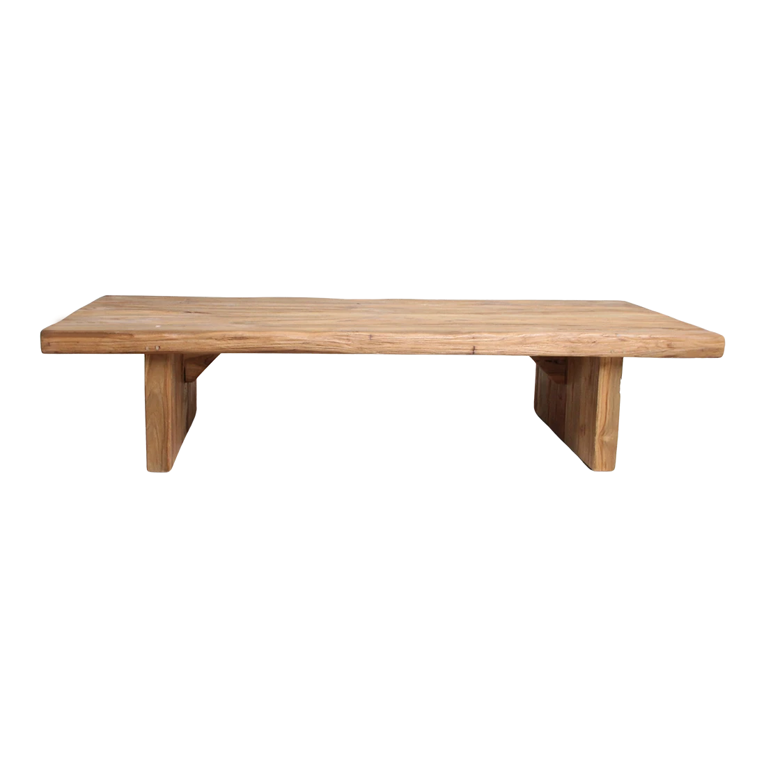 Kayu Living FSC recycled teak coffee table with natural grain and timeless design. 140x60x30 cm.