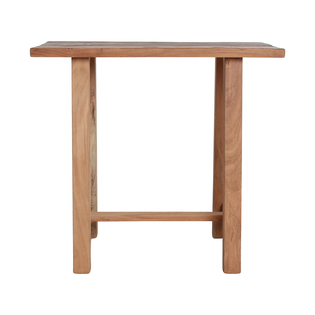 Kayu Living Farmwood wall table made from FSC recycled wood with a natural grain finish on a black background.