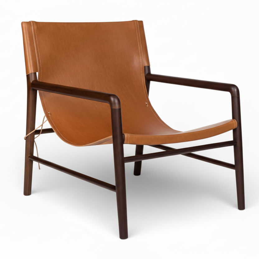 Lounge Chair 'Marita' Dark Brown