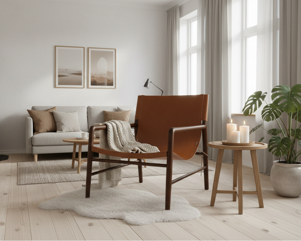 Lounge Chair 'Marita' Dark Brown