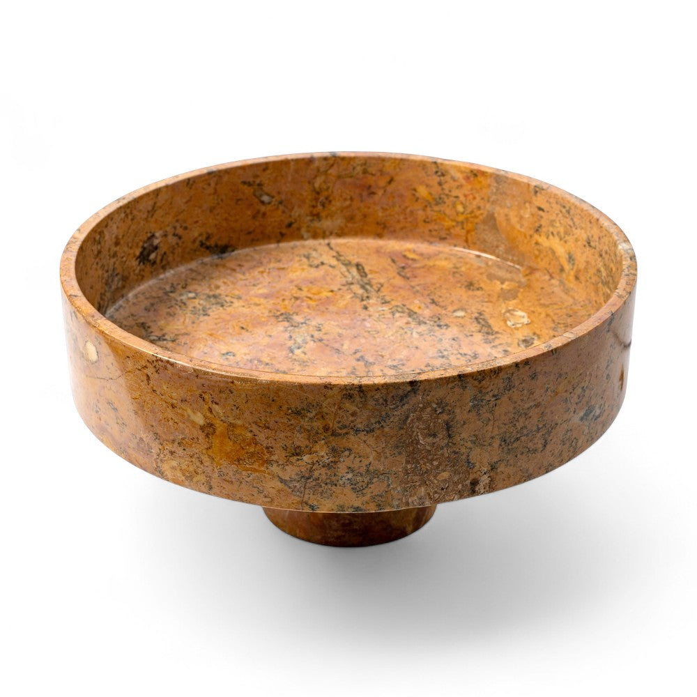 Stone bowl on a white background