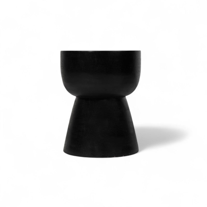 1/3 Cupped 'Java' Stool -  Black