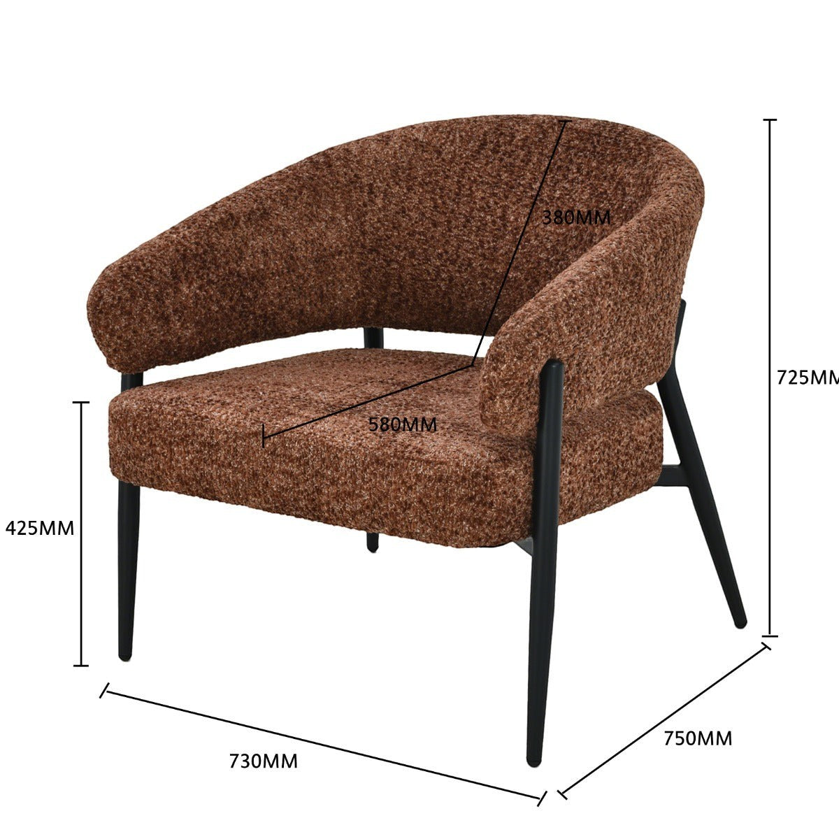 Dilan Venga Lounge Chair - Hazel