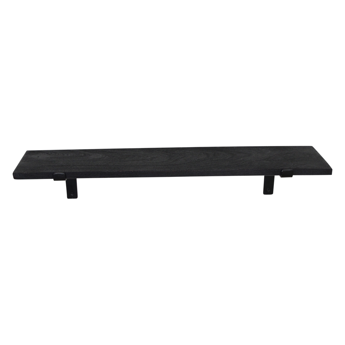 Factory vägghylla svart - FSC-återvunnet trä - 80 cm