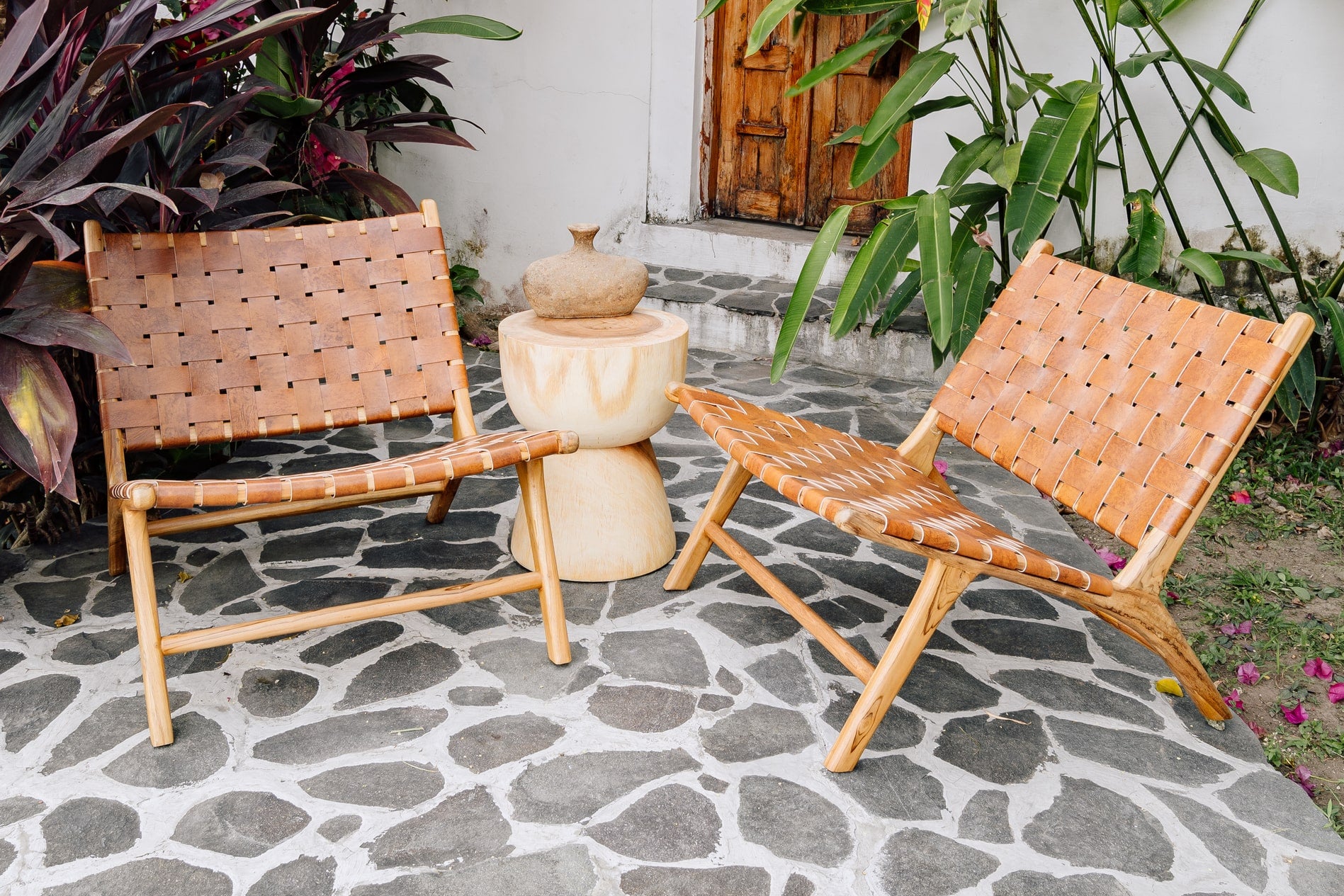 1/3 Cupped Stool -  Natural