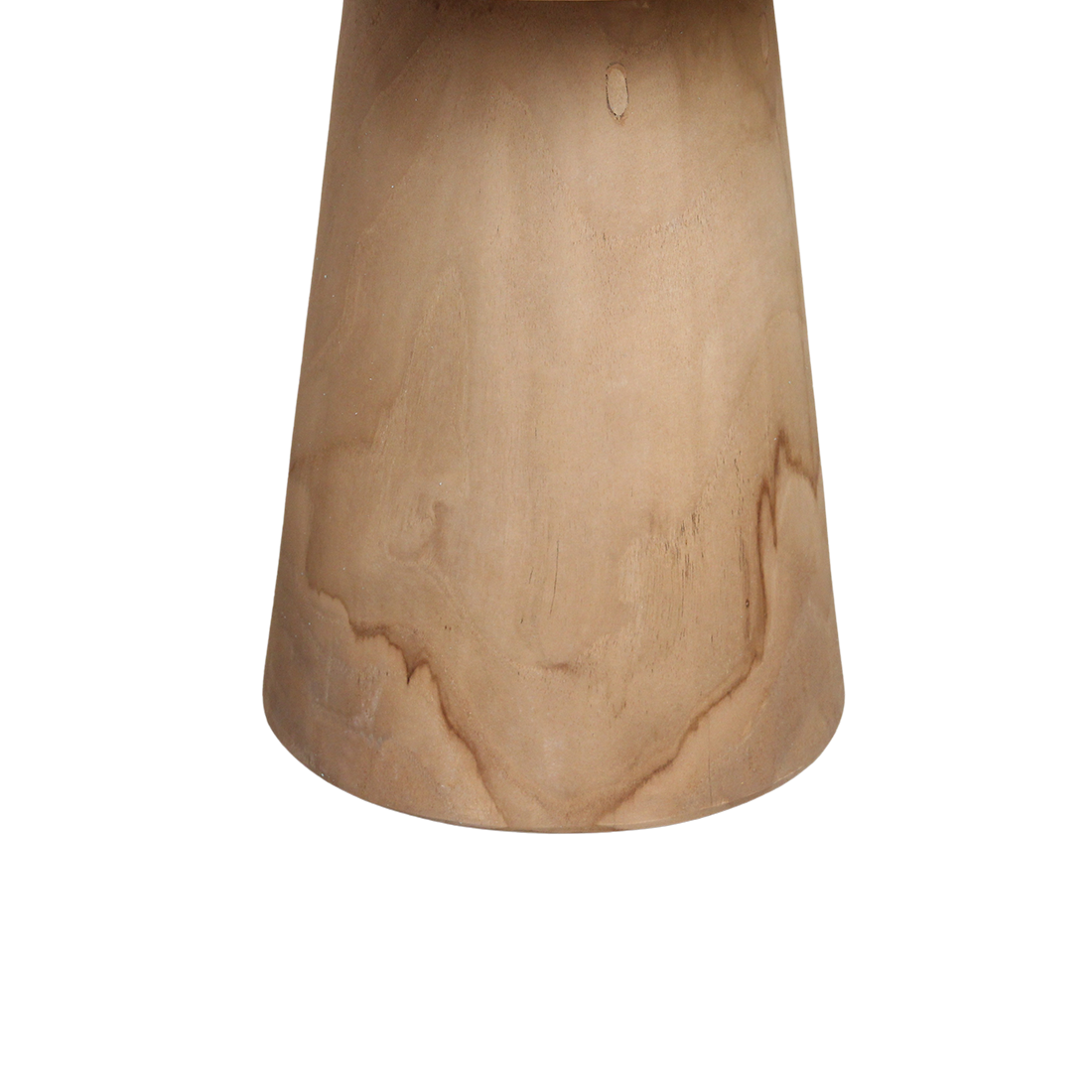 Nero Ray teak side table by Raw Materials featuring a sleek, modern design with natural wood finish and clean lines.
