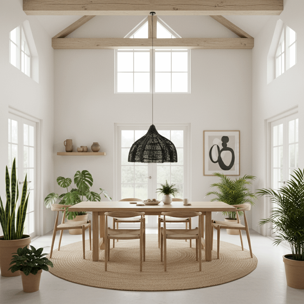 The "Whipped" Pendant Lamp - Black - M - Kayu Living