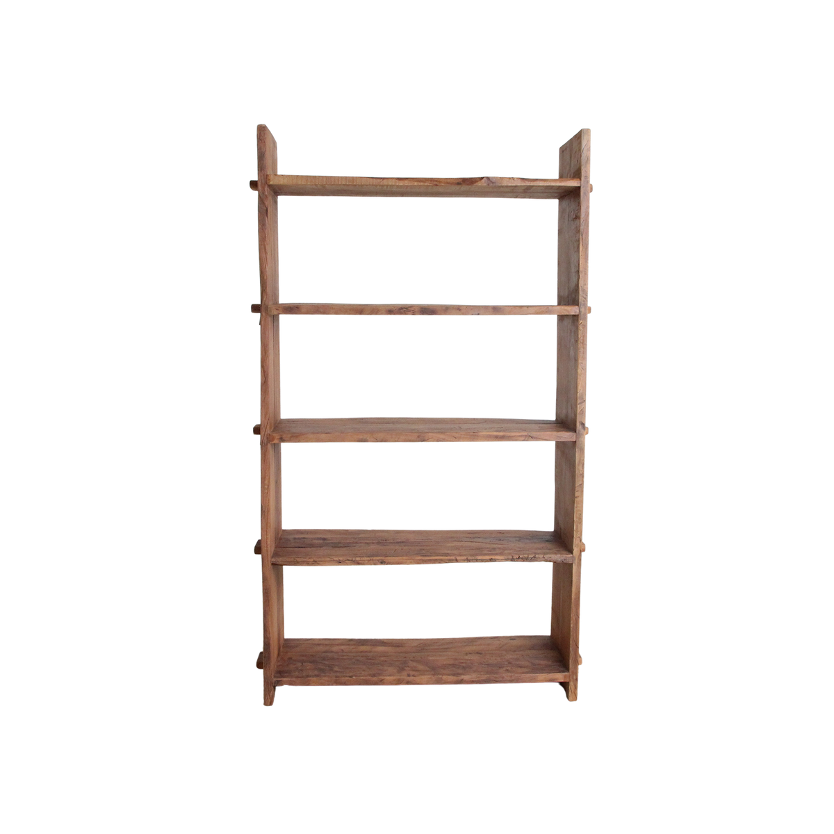 Kayu Living Farmwood storage rack made from warm brown FSC-recycled wood with unique grain and industrial design.