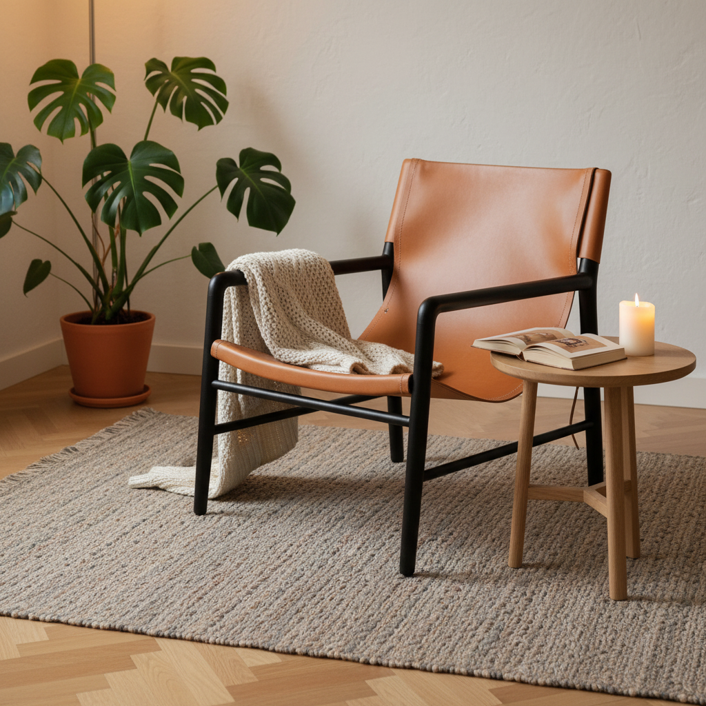 Lounge Chair 'Marita' Dark Brown