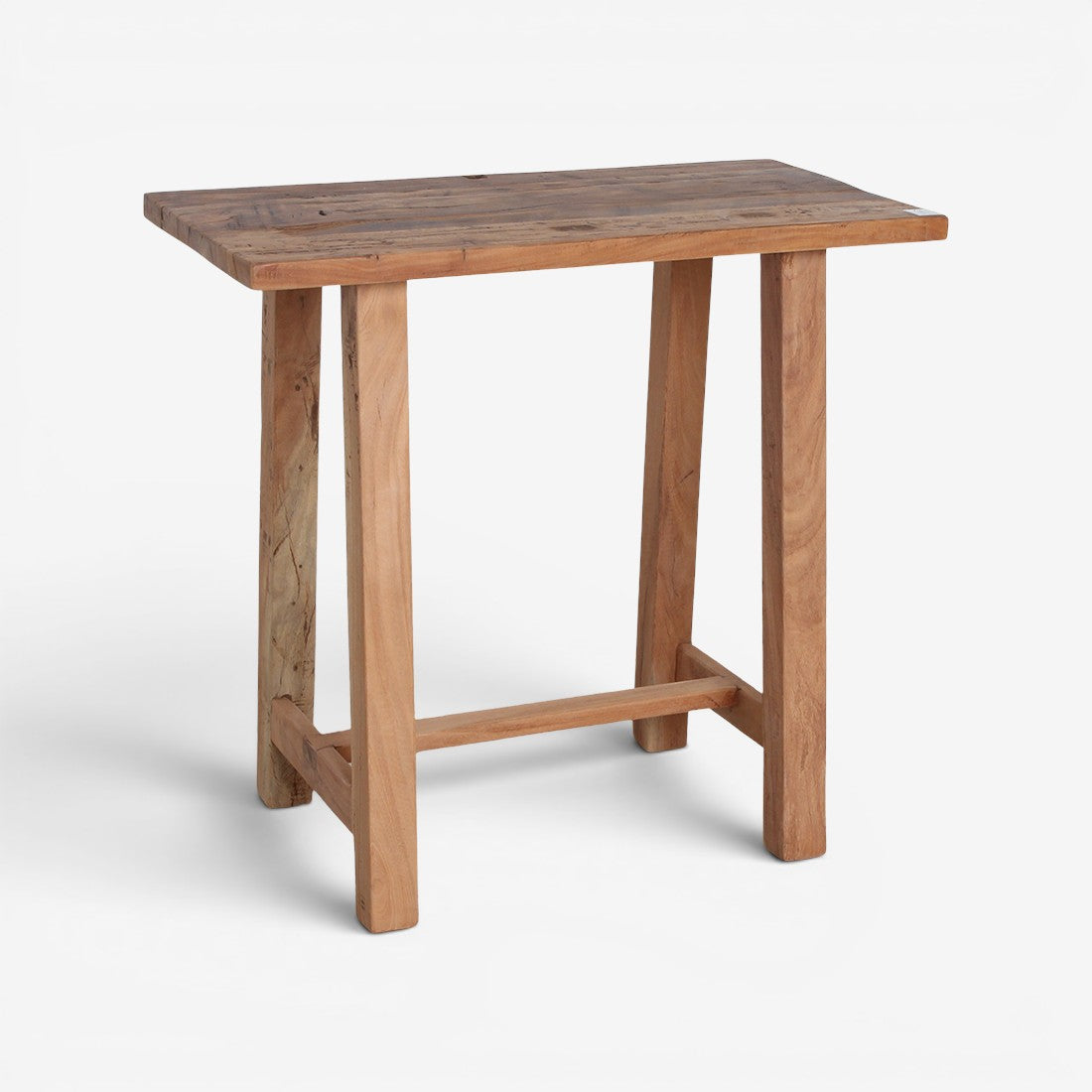 Kayu Living Farmwood wall table made from rustic FSC recycled wood with visible knots and natural grain texture.