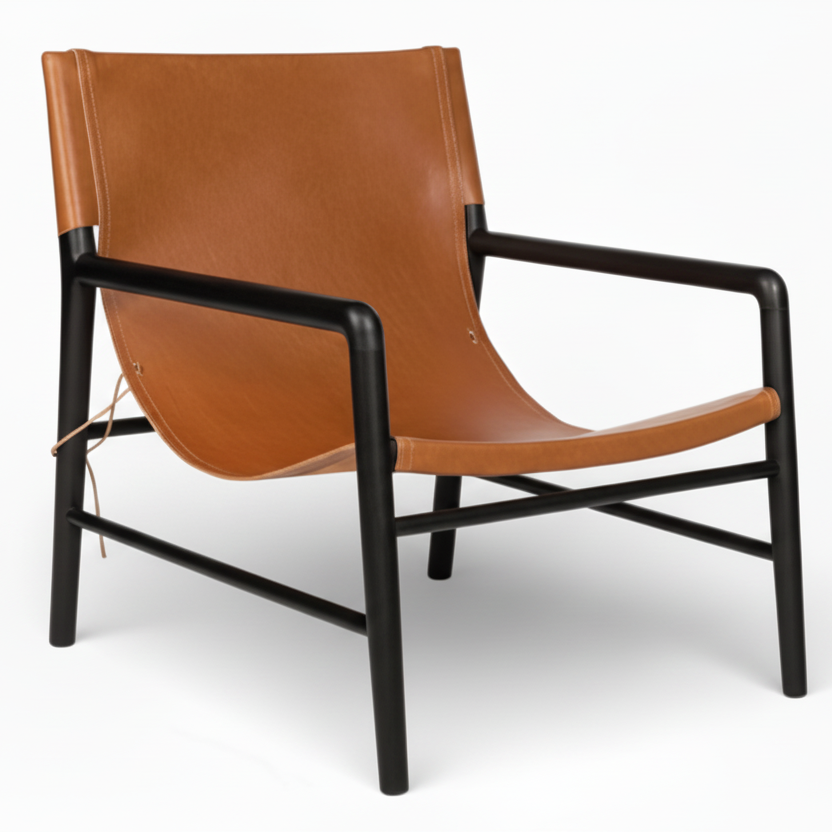 Lounge Chair 'Marita' Dark Brown