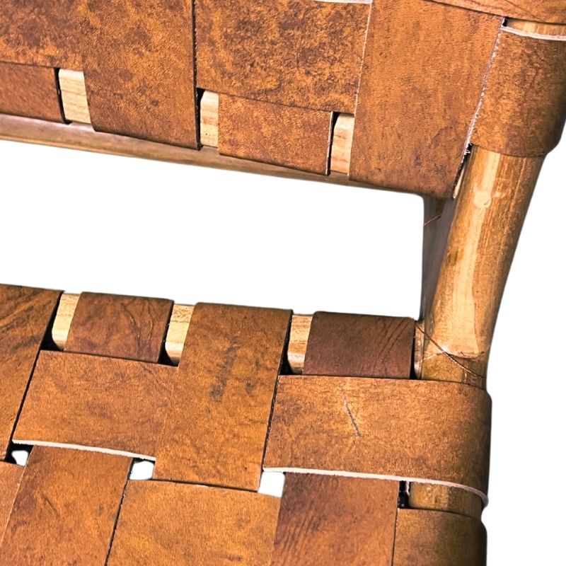 OUTLET - Lounge Chair 'Sanur' in Teak and Leather