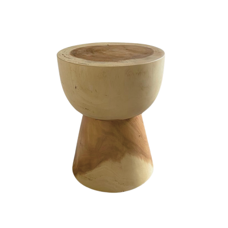 Stool - Top cupped natural