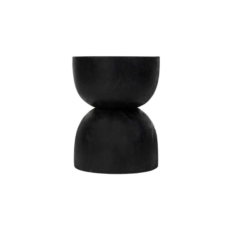 1/2 Cupped Stool - Black